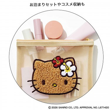 日焼けハローキティのグッズが付録の宝島社「sweet」8月号、予約受付中