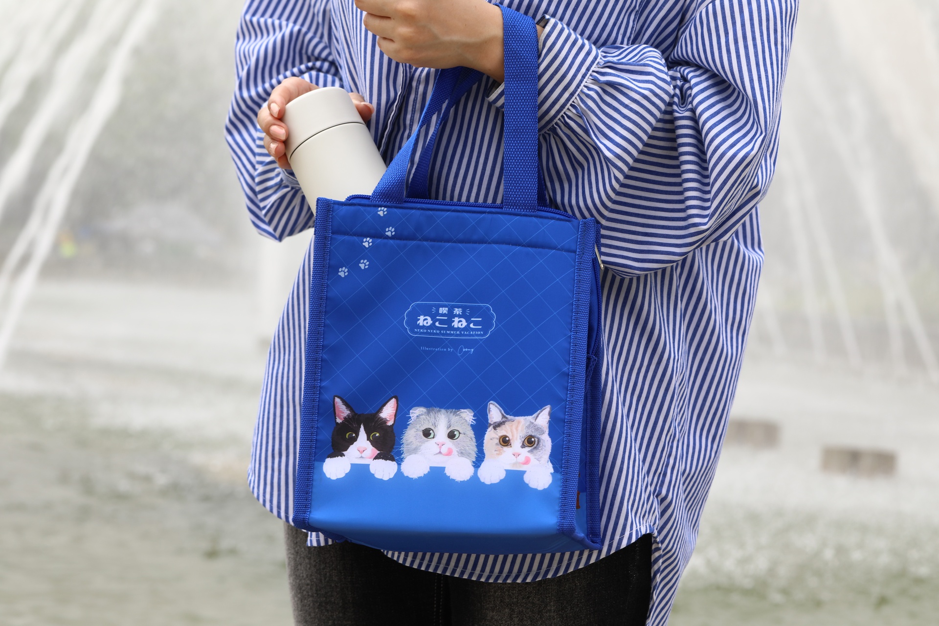 三角保冷バッグ～喫茶ねこねこ～
