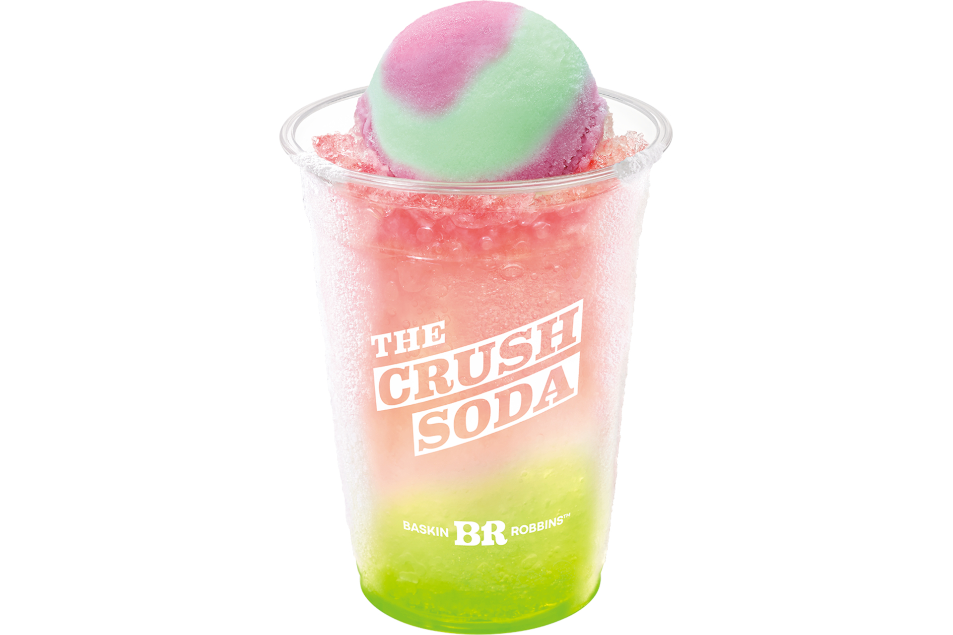 「ザ・クラッシュソーダ 白桃＆マスカット」（640円）