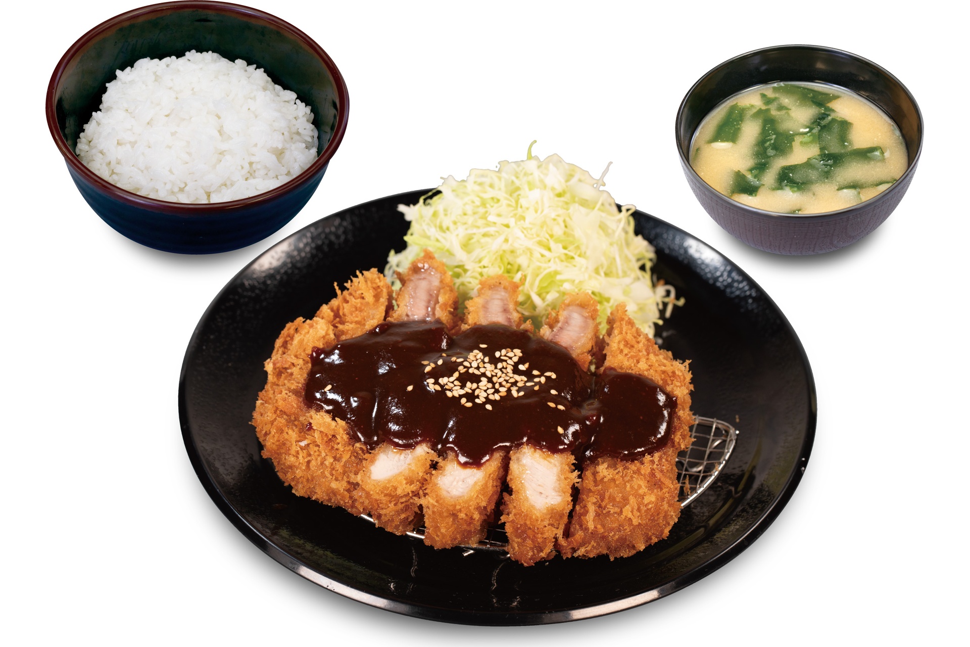 超厚切りリブ味噌ロースかつ定食