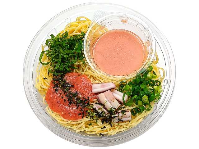セブン-イレブン「冷製パスタ 山わさびたらこの和風ソース」