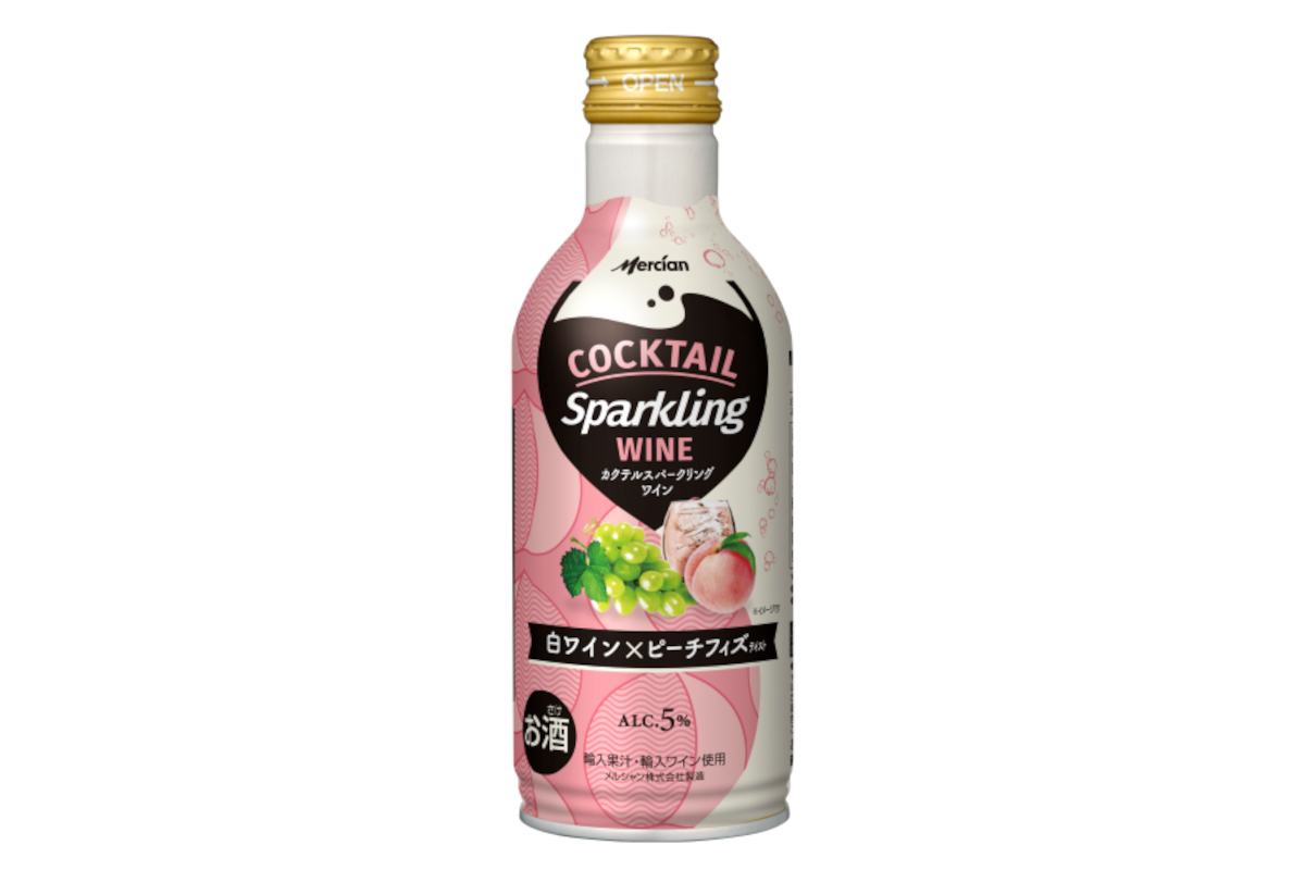 メルシャン「カクテルスパークリングワイン 白ワイン×ピーチフィズ」