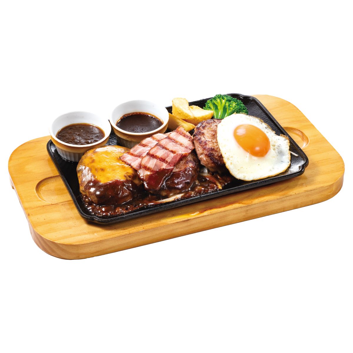 「3種のトリオハンバーグ（300g）」（1639円）
