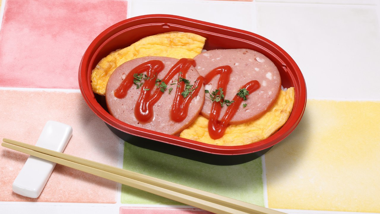 「だけ弁当 ハムエッグ」