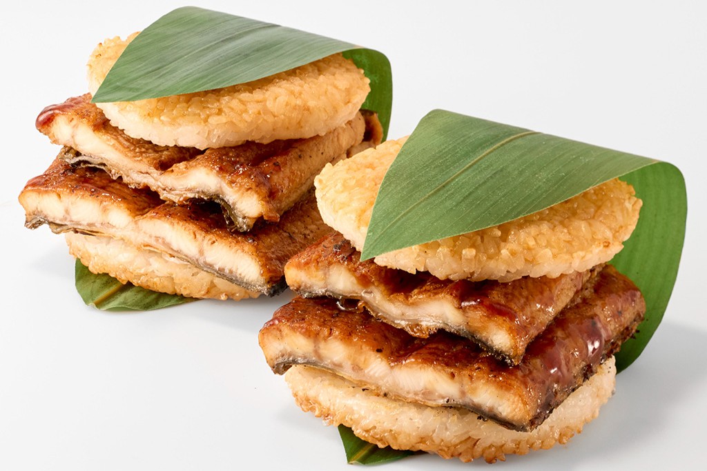 モスバーガーの「『モスの匠味たくみ』炭焼き 国産鰻重バーガー＜2個入り＞」