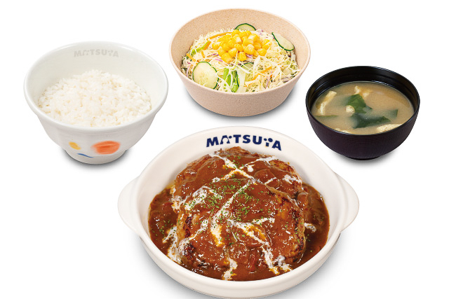 定番のシンプルなブラウンソースハンバーグ