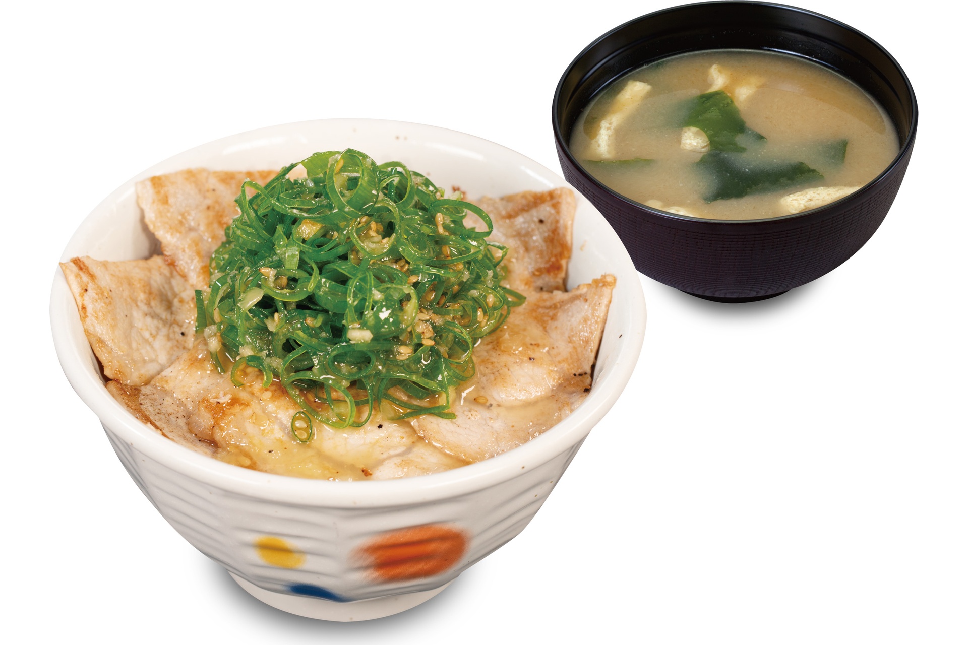 豚ロースネギ塩丼（並盛）