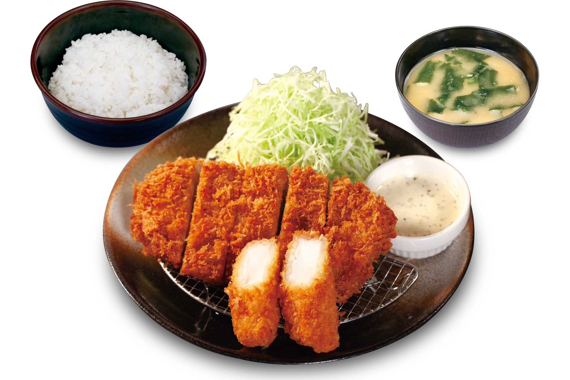 ロースかつ＆白身魚フライ定食