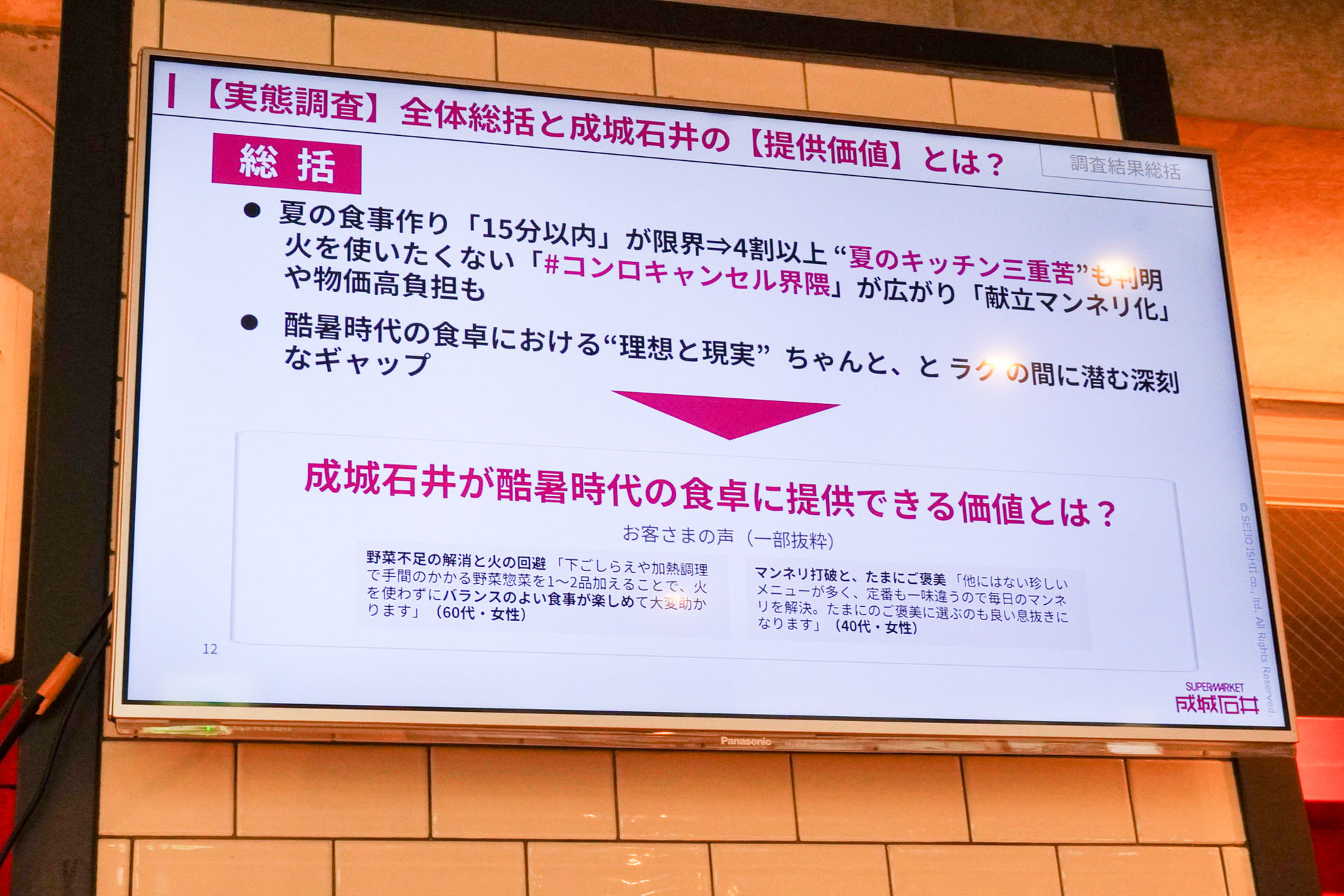成城石井の酷暑時代の提供価値