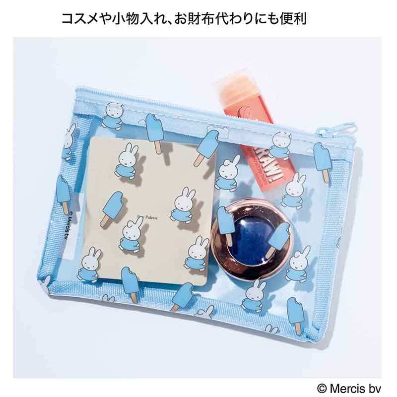 中身が見やすく、コスメや小物などを入れられる
