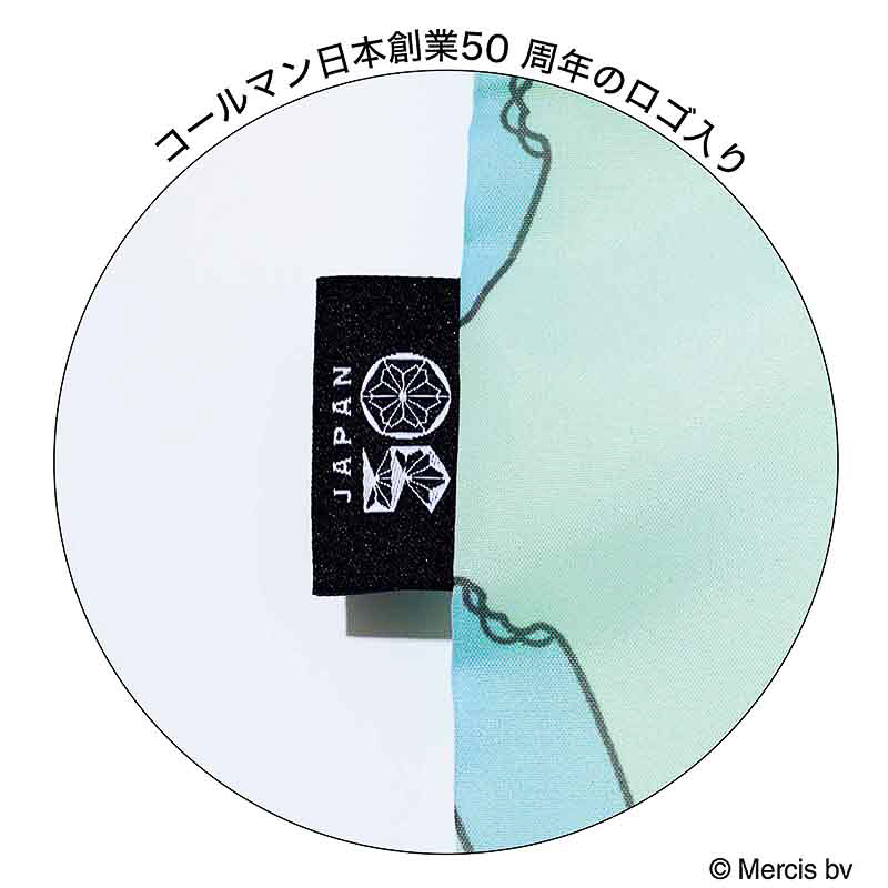 エコバッグはコールマン日本創業50周年のタグ付き