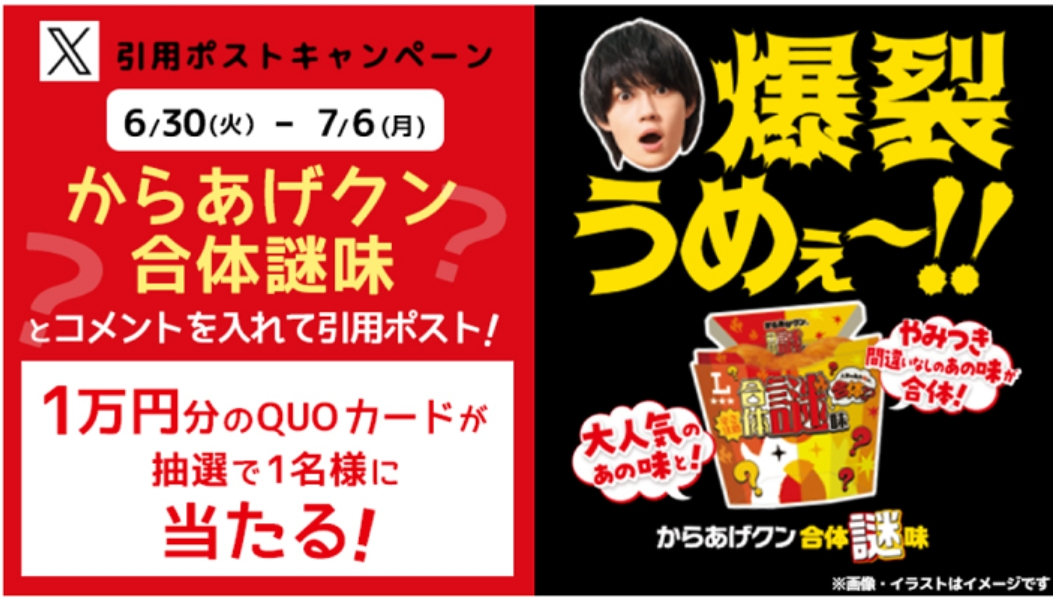 からあげクン合体謎味 引用ポストキャンペーン