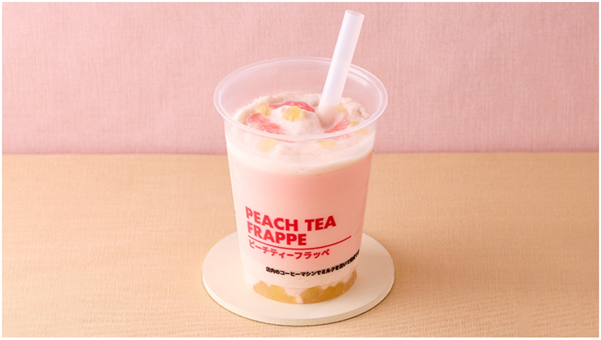 「ピーチティーフラッペ」（395円）