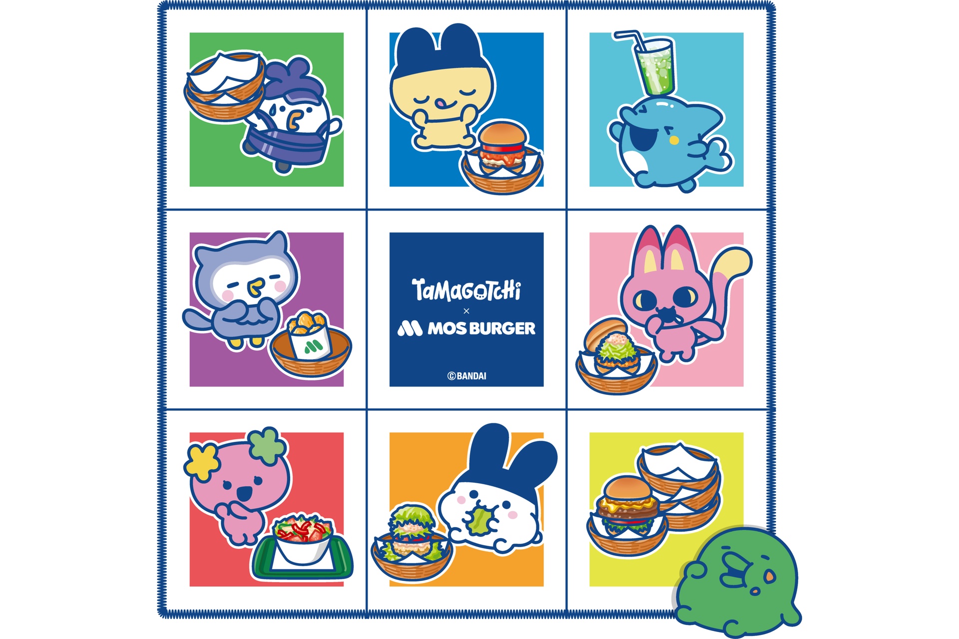 くちぱっちのひょっこりワッペンタオル