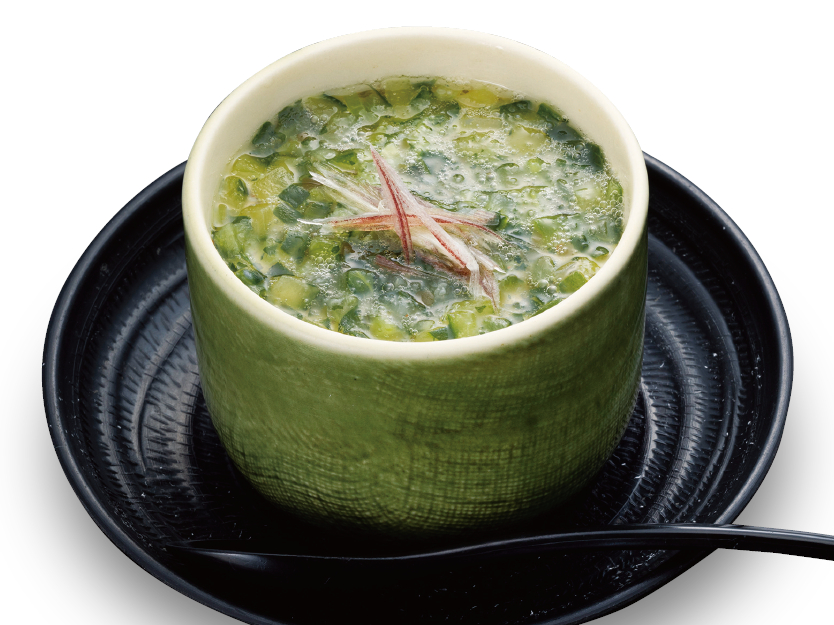 「山形だしの冷製茶碗蒸し」（363円）