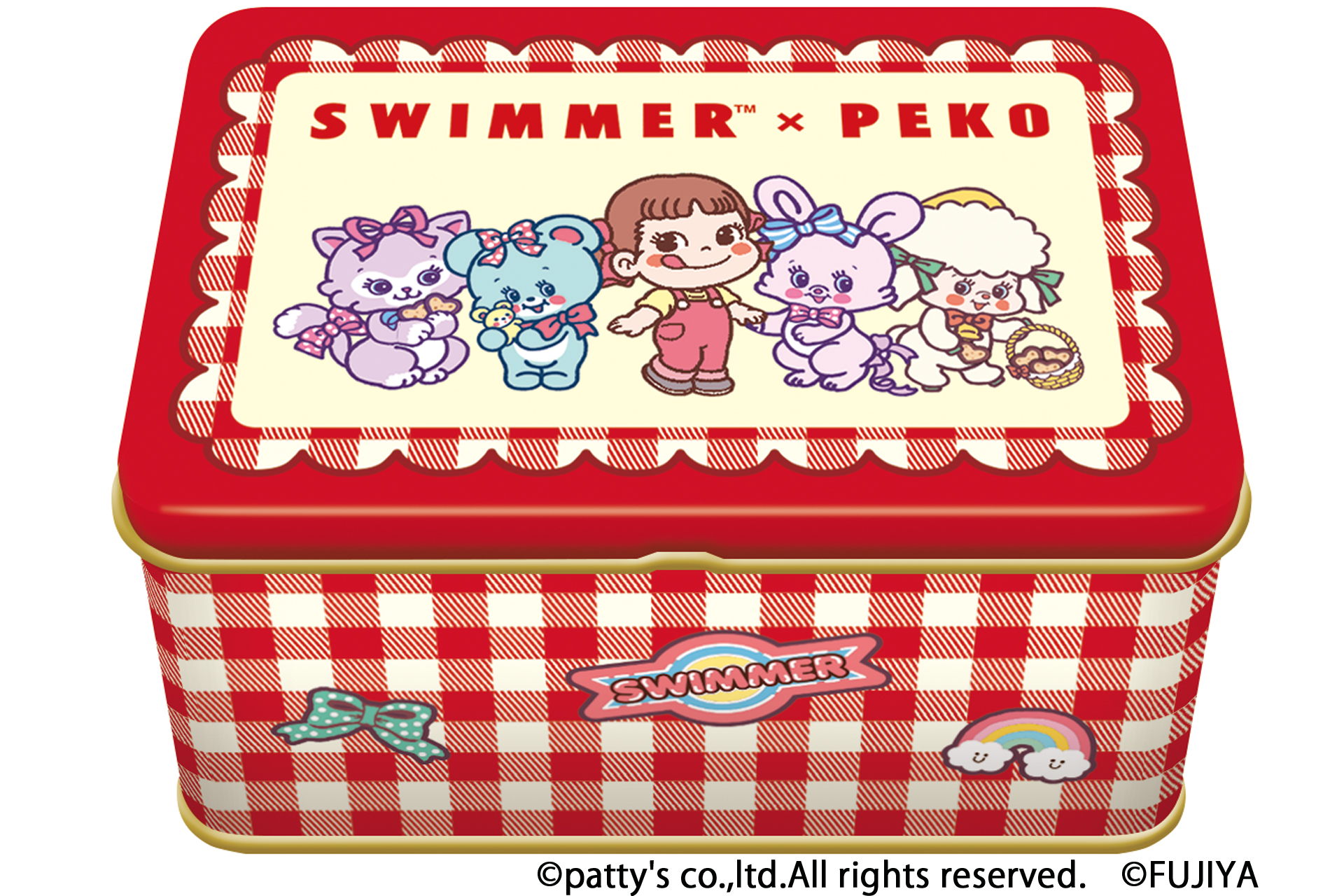 SWIMMER×PEKO コラボハートクッキー缶