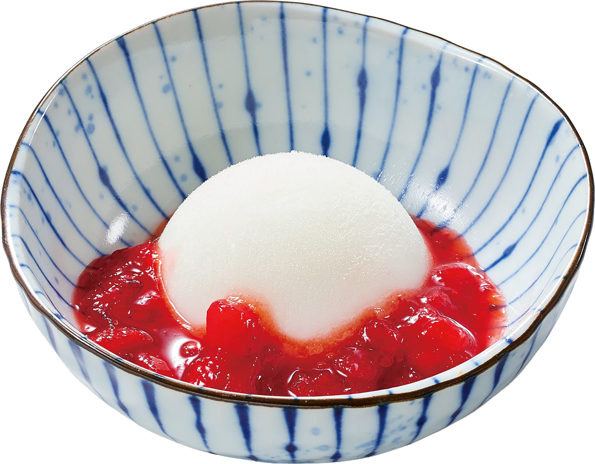 「ミルク葛アイス（ごろっと苺）」シングル（200円）