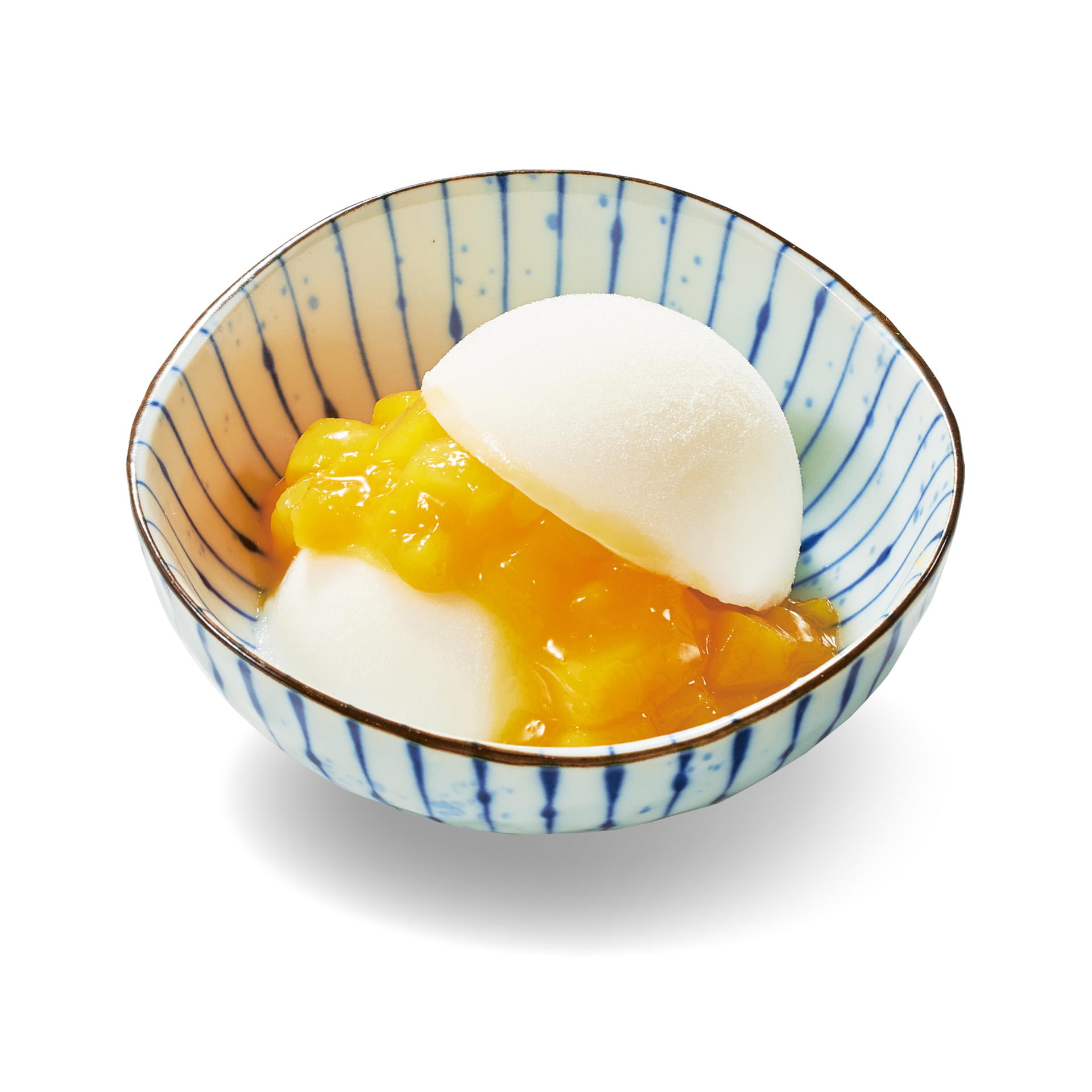 「ミルク葛アイス（ごろっとマンゴー）」ダブル（350円）