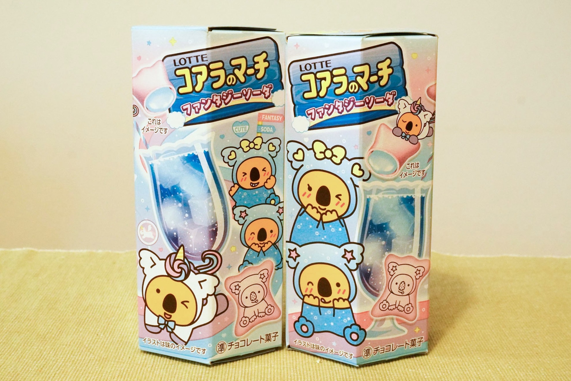 「コアラのマーチ＜ファンタジーソーダ＞」のパッケージ