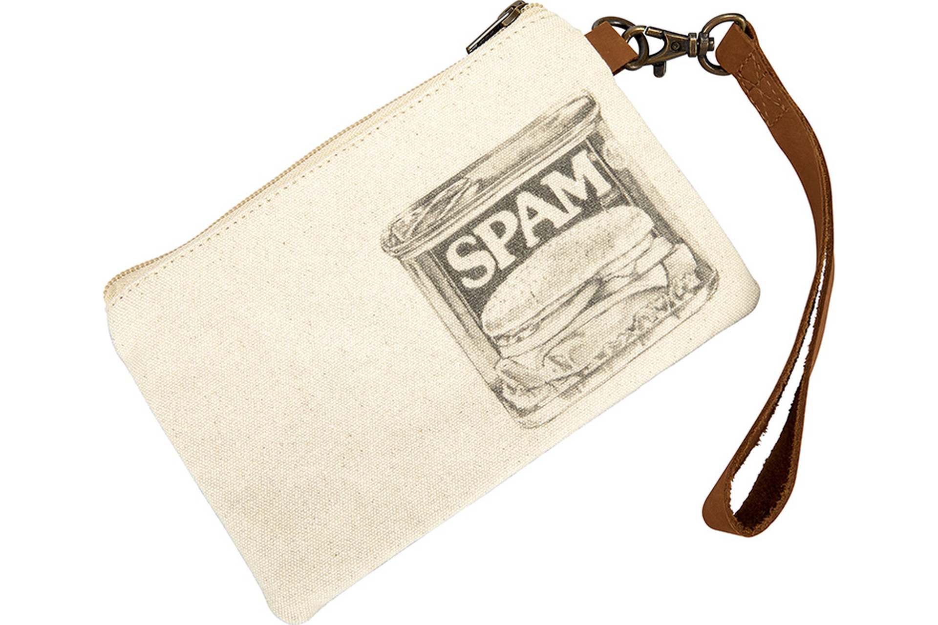 SPAMブランドロゴ入りジッパー付きリストレット