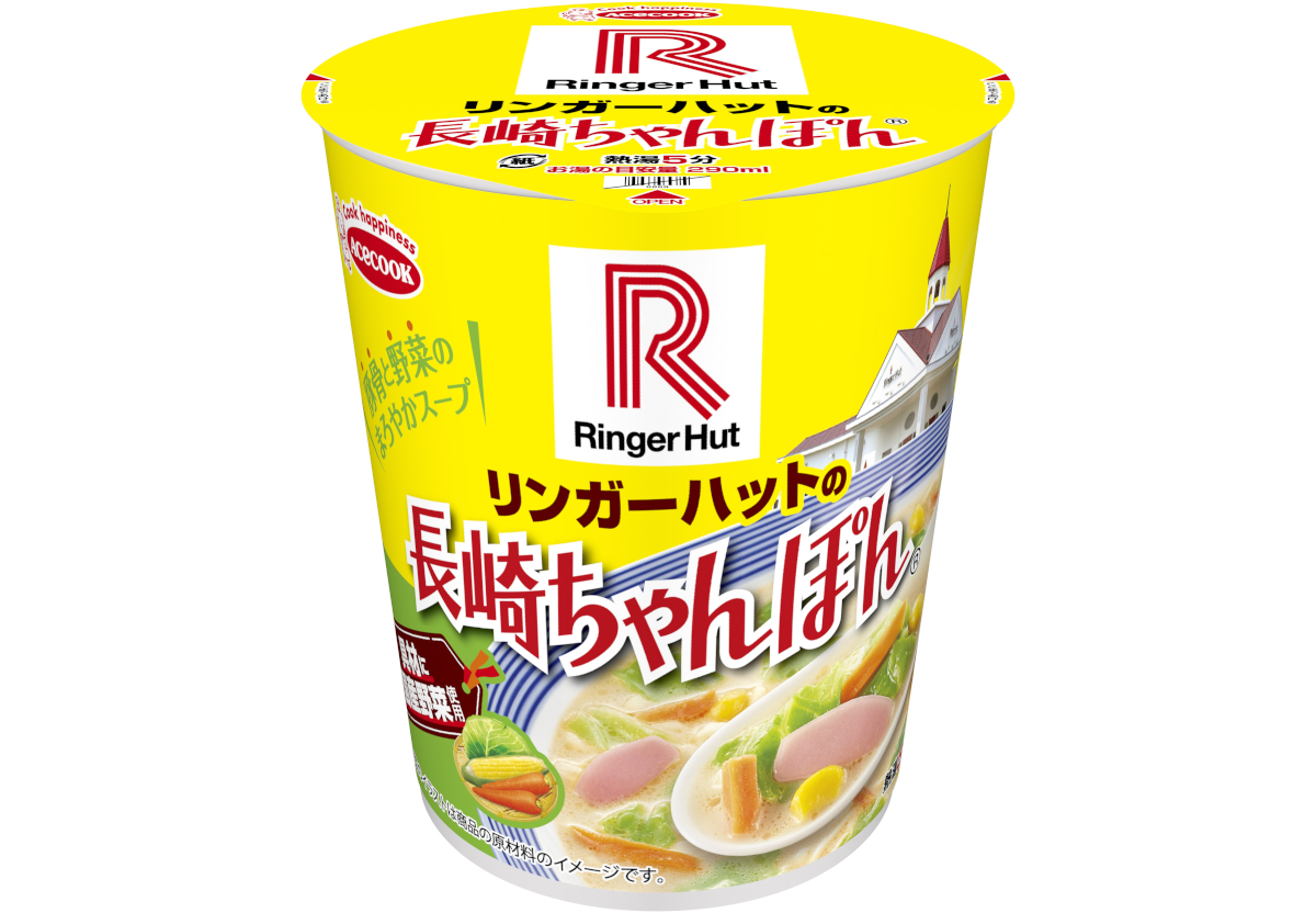 エースコック「タテ型 リンガーハットの長崎ちゃんぽん」