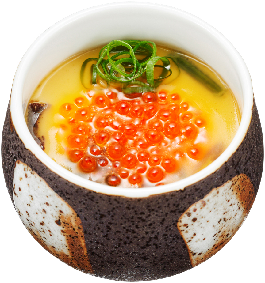 「“北欧サーモンいくら”の冷やし茶碗蒸し」（390円～）