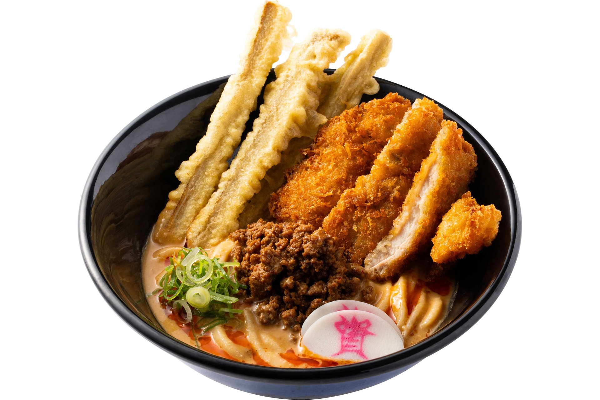 チキンカツ冷やし担々うどん