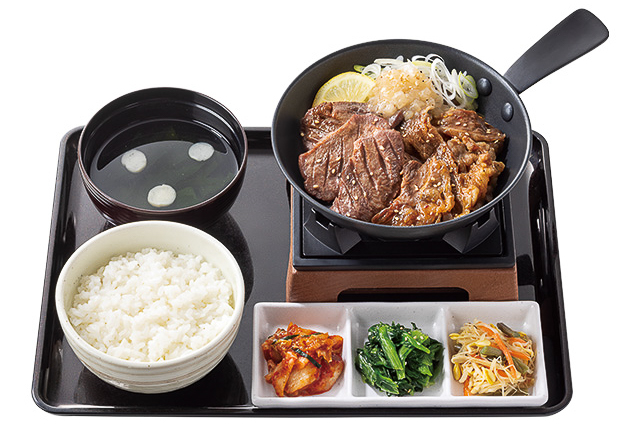 鉄板ねぎ塩牛たん牛かるび定食