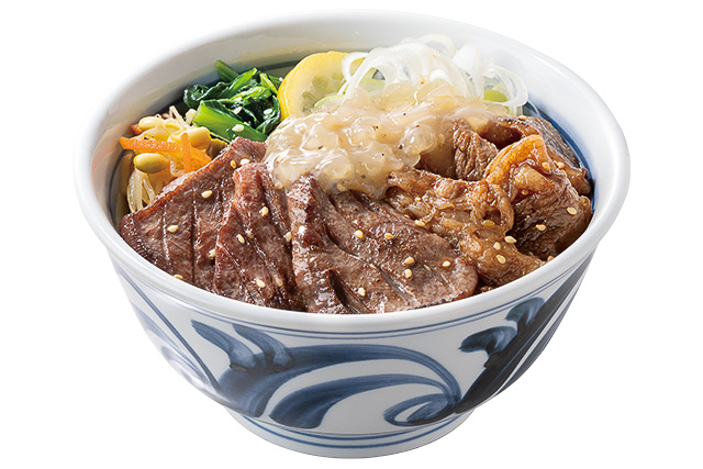 ねぎ塩牛たん牛かるび丼