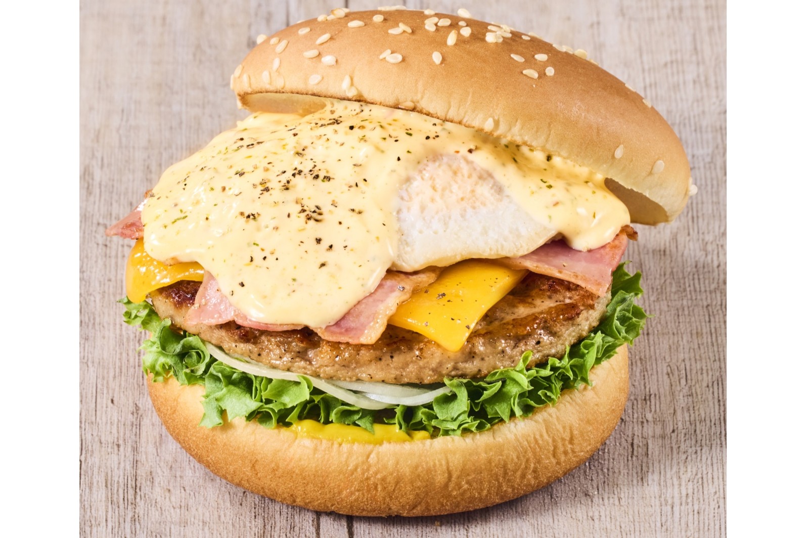 エッグベネディクトバーガー
