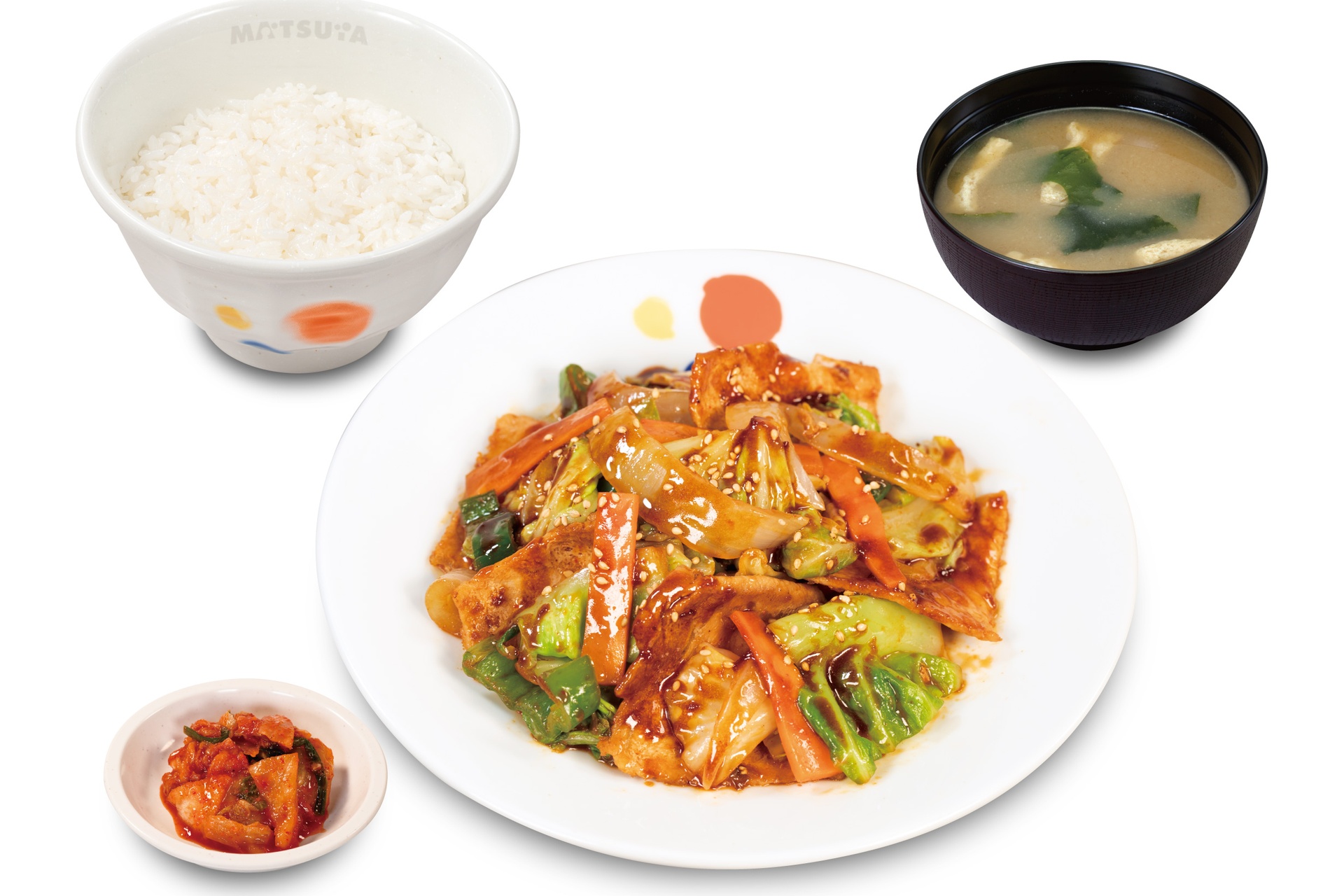 回鍋肉定食（キムチ付き）