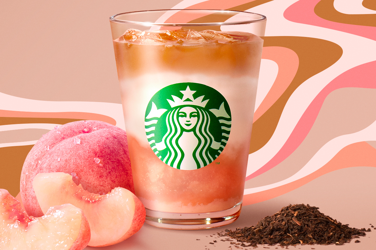スターバックス「ピーチ クリーミー ティー ラテ」