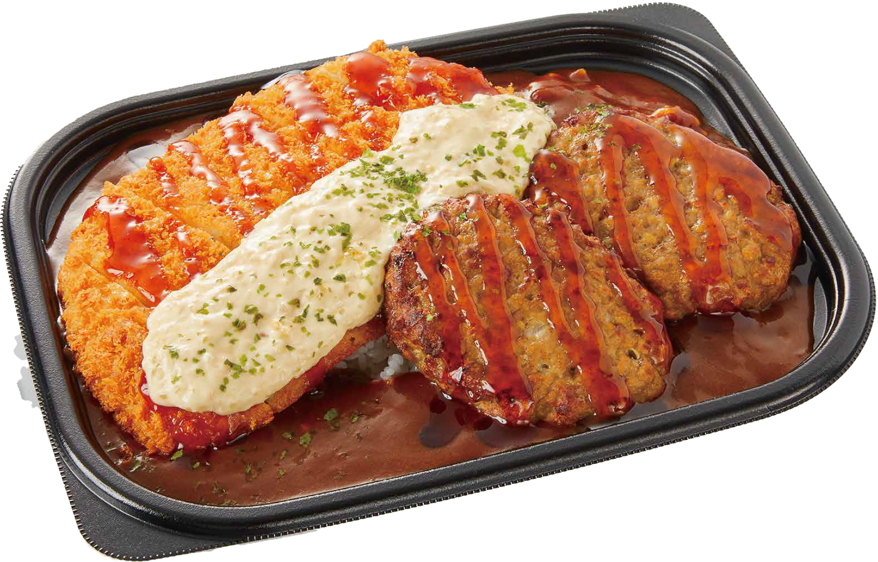 超☆衝撃 チキンカツ×ハンバーグドーンカレー