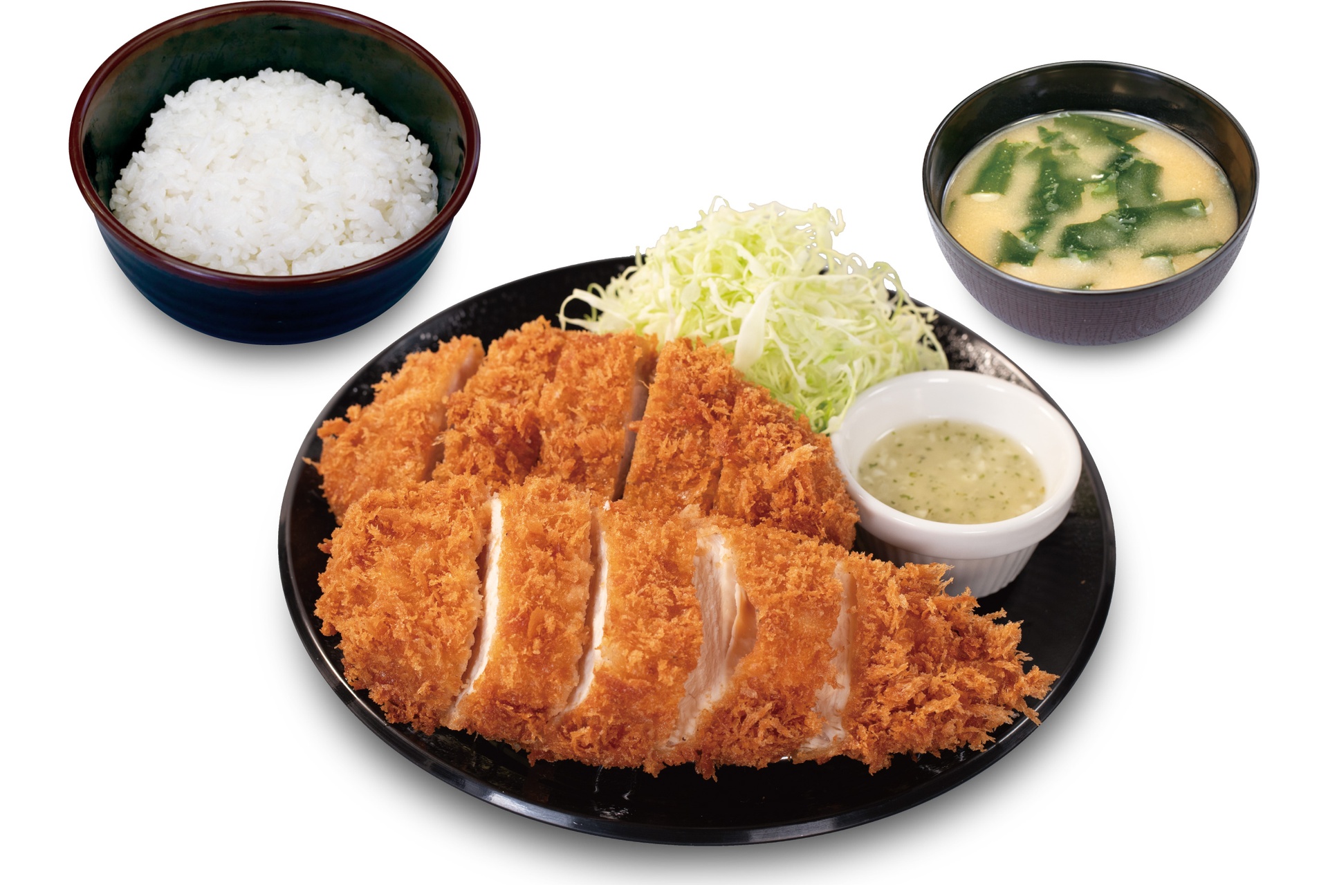 “肉厚”チキン“むね”かつ＆ロースカツ定食
