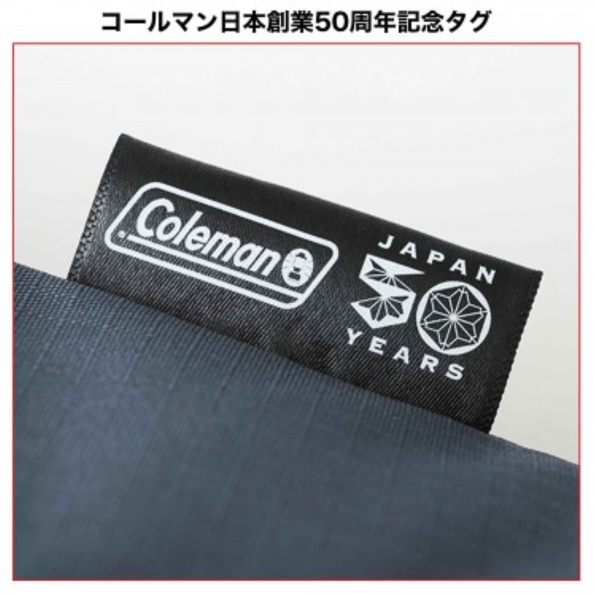 コールマン日本創業50周年の記念ロゴタグ