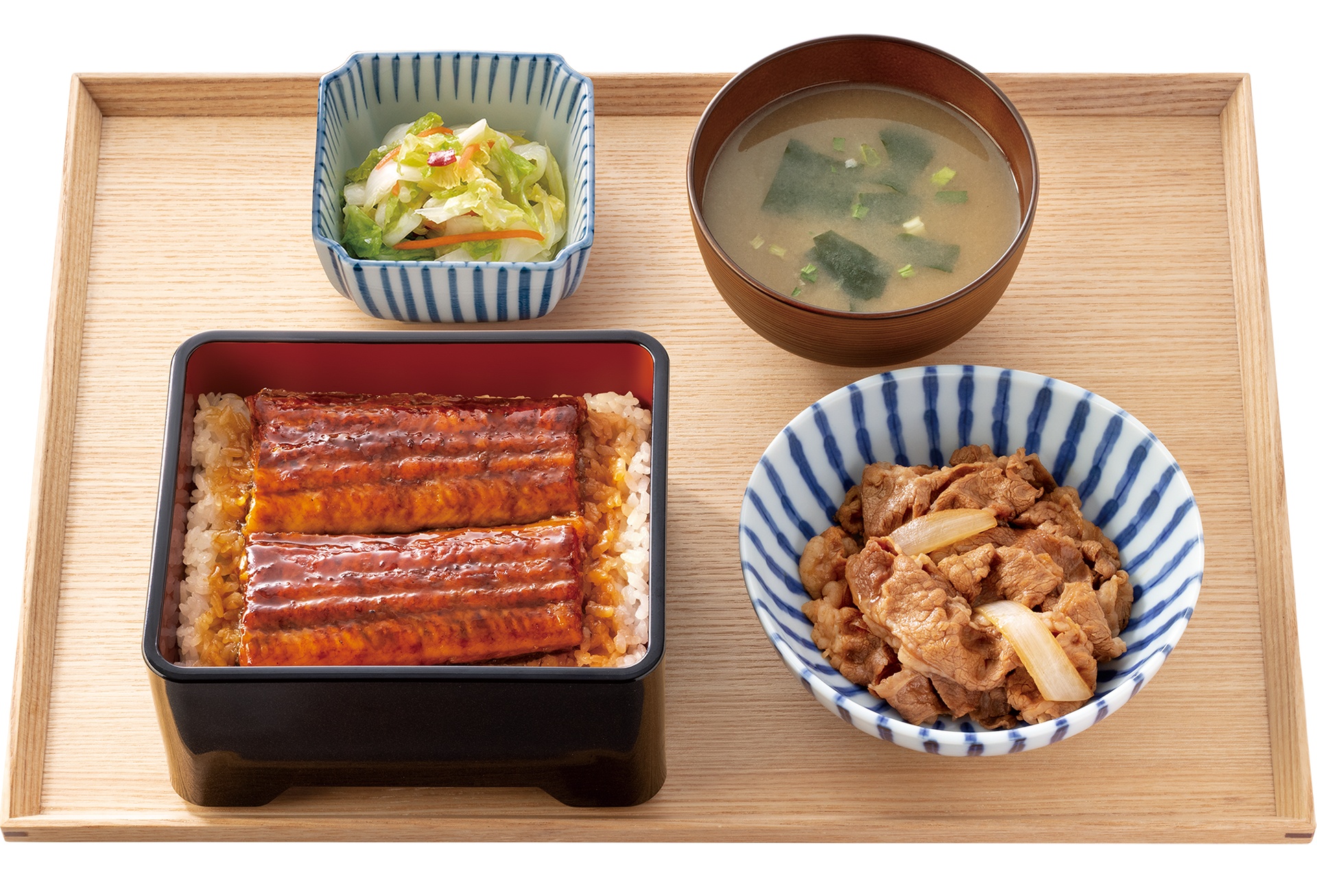 鰻重牛小鉢セット