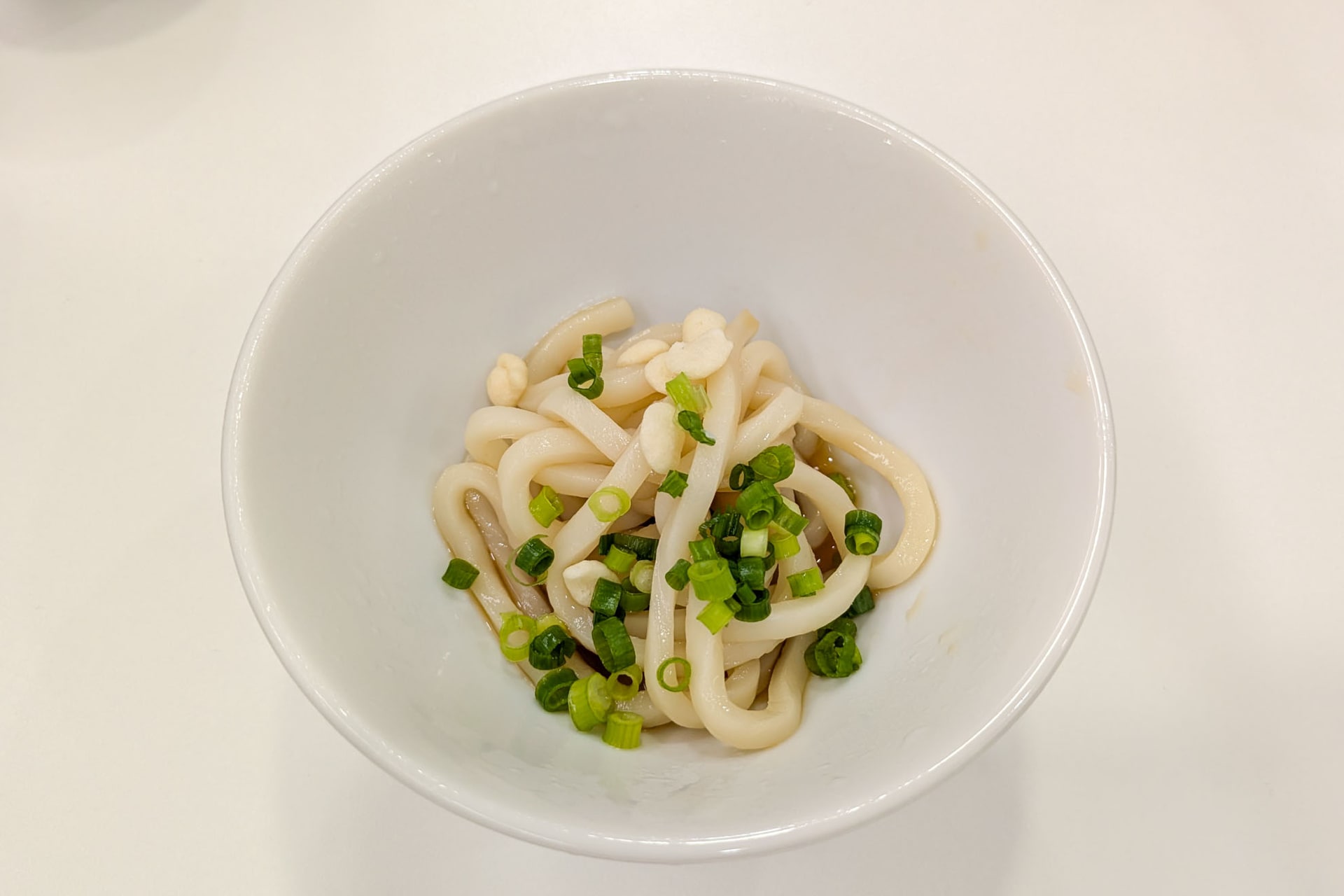 試食で提供された「日清のそのまんま麺 かつおだしぶっかけうどん」