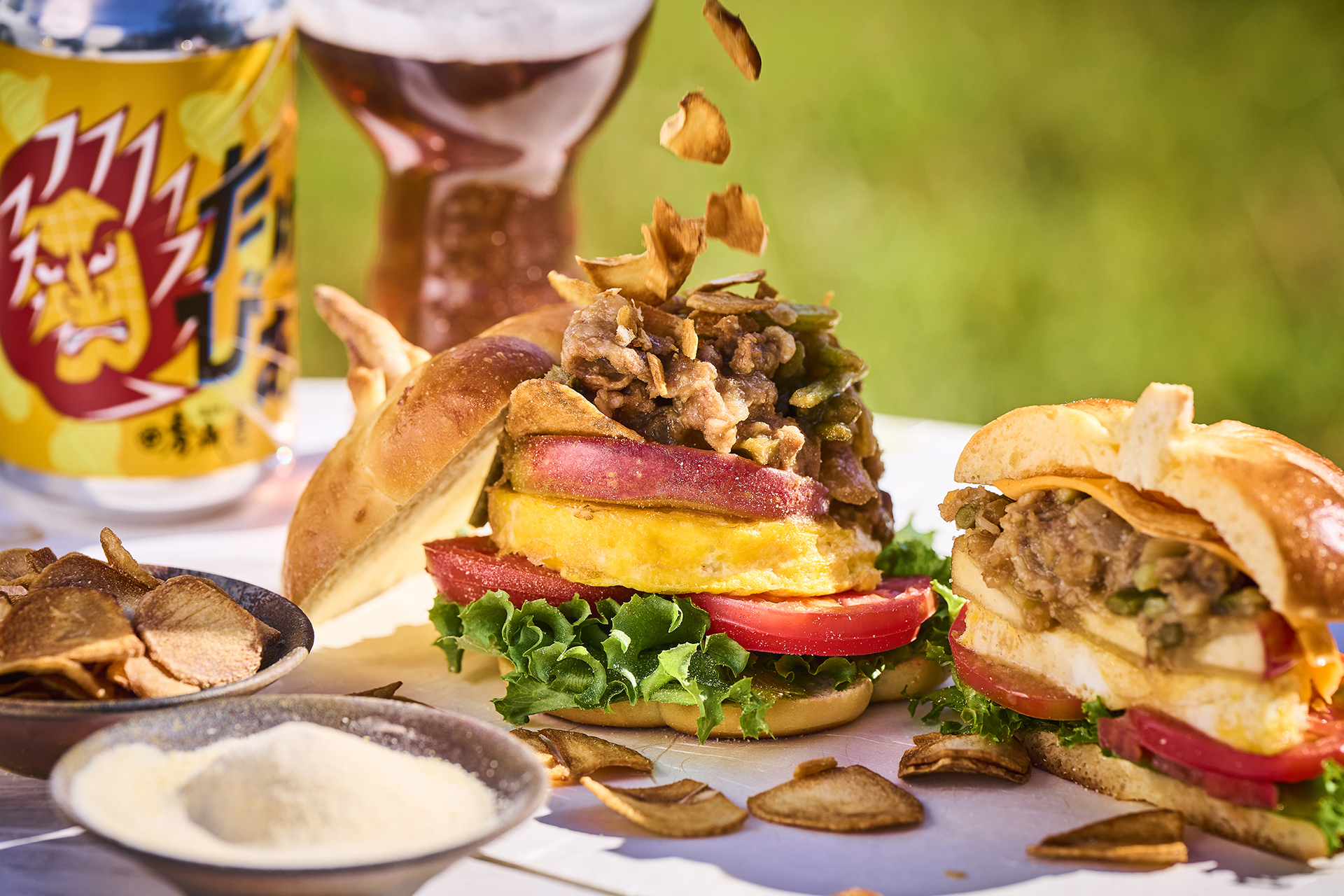 にんにくをたっぷり楽しめる「にんにく増し増しバーガー」