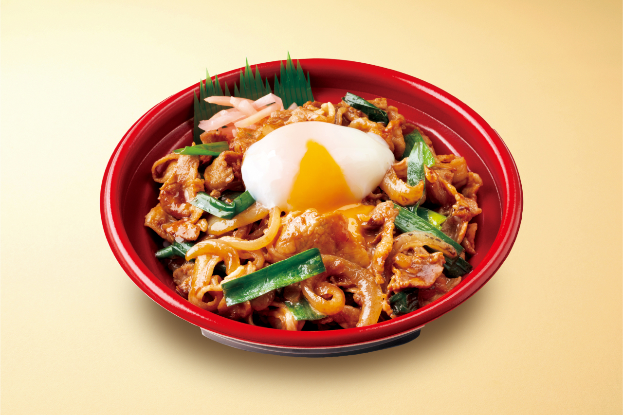 ニラニンニクスタミナ豚焼肉2倍！丼 半熟玉子つき