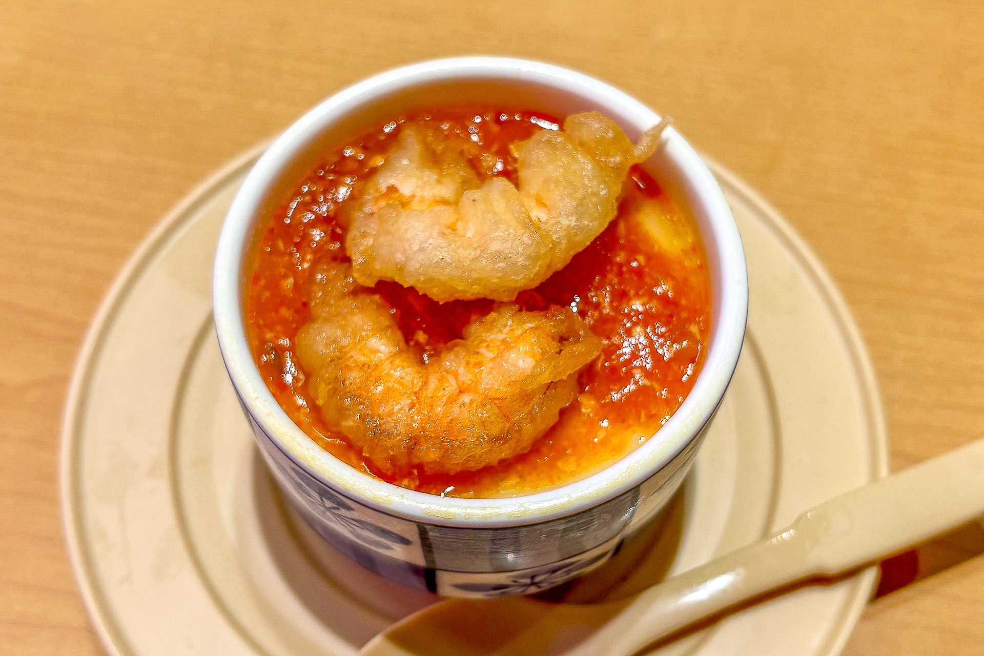 和×中華の「茶碗蒸し エビチリのせ」