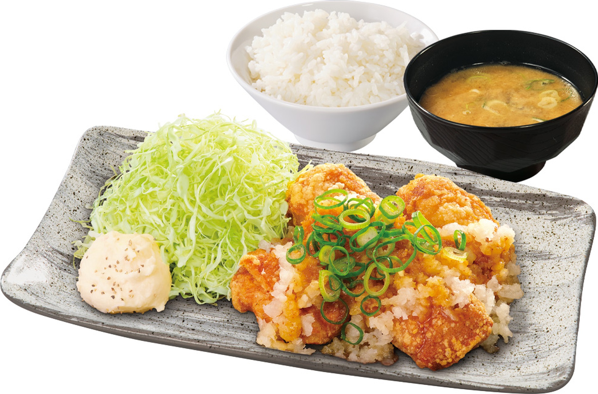 ねぎおろしからあげ定食