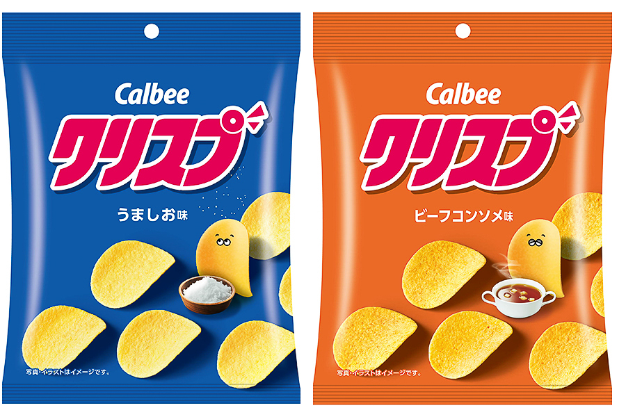 カルビー「クリスプ うましお味」などのパッケージ刷新