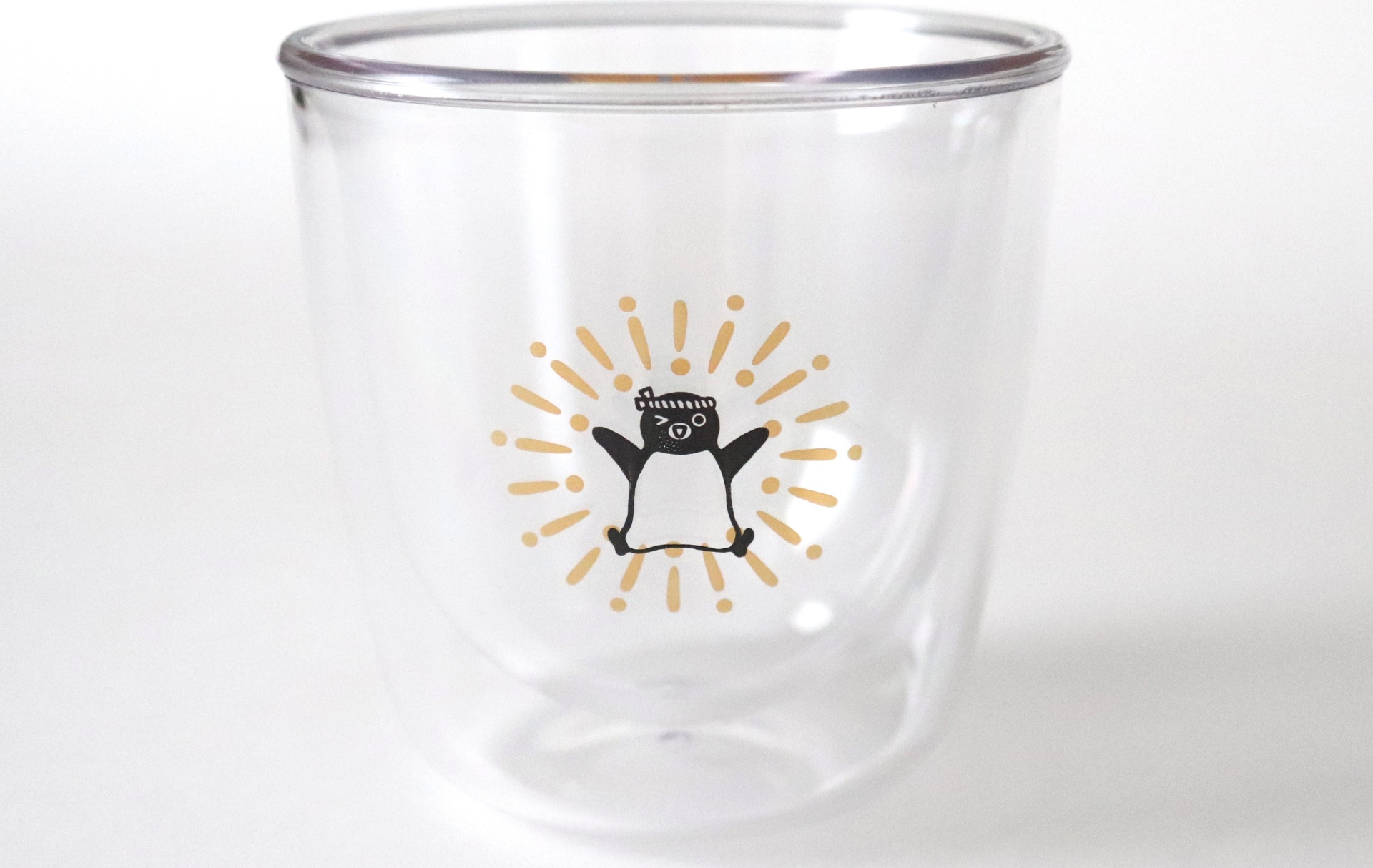 Suicaのペンギン われないダブルウォールグラス