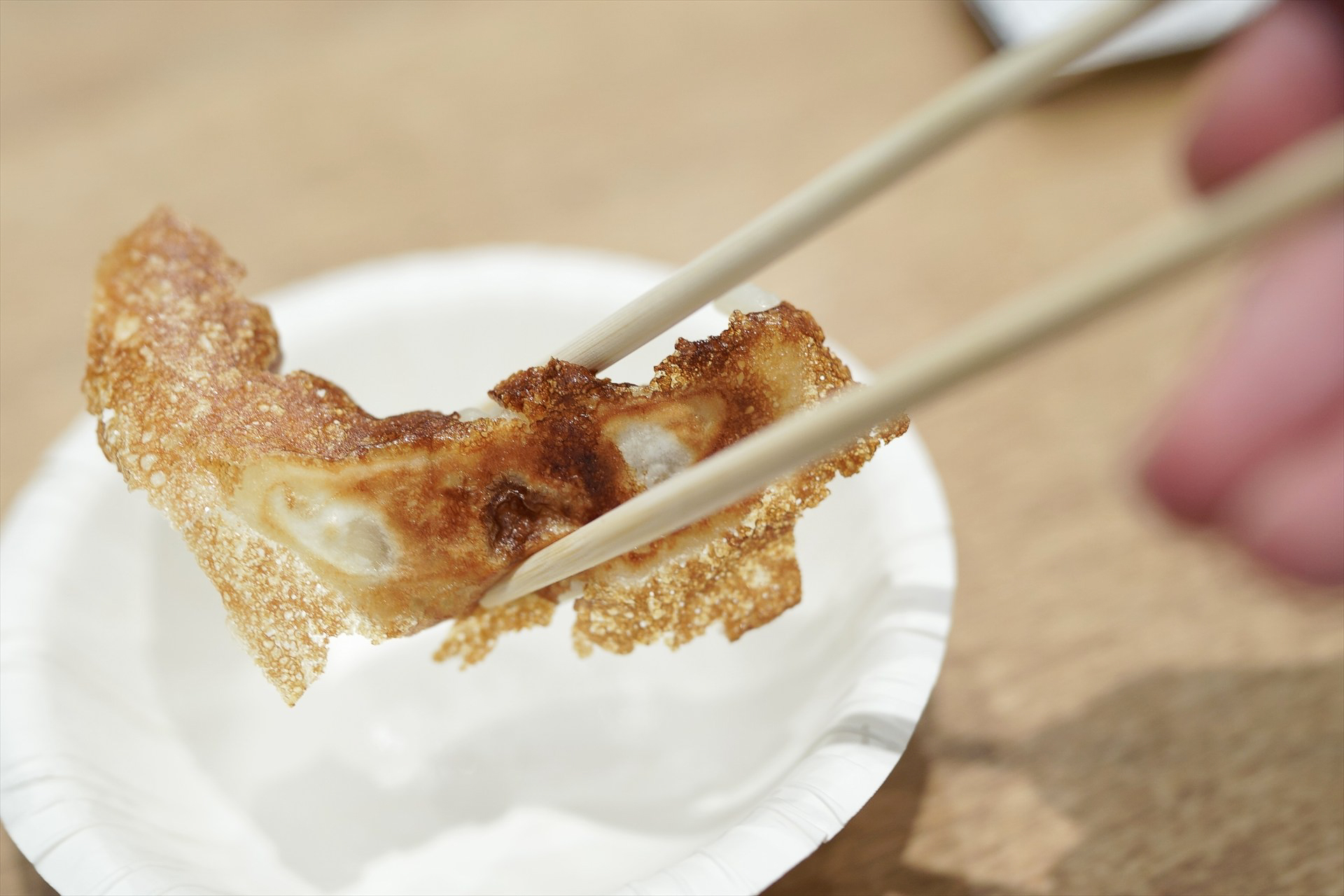 ひと口で食べ切れる、ほどよい大きさ
