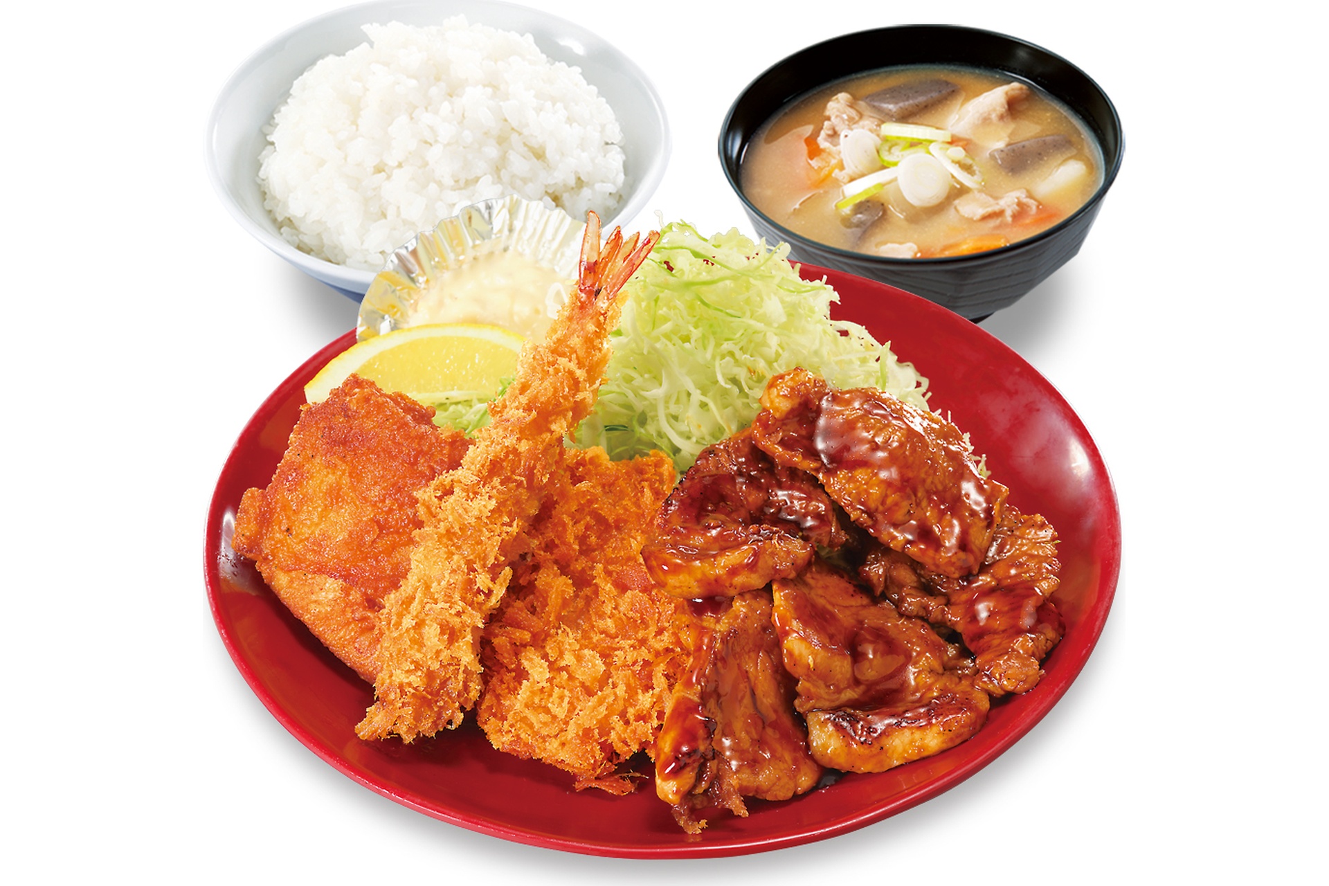 ミックスかつや定食