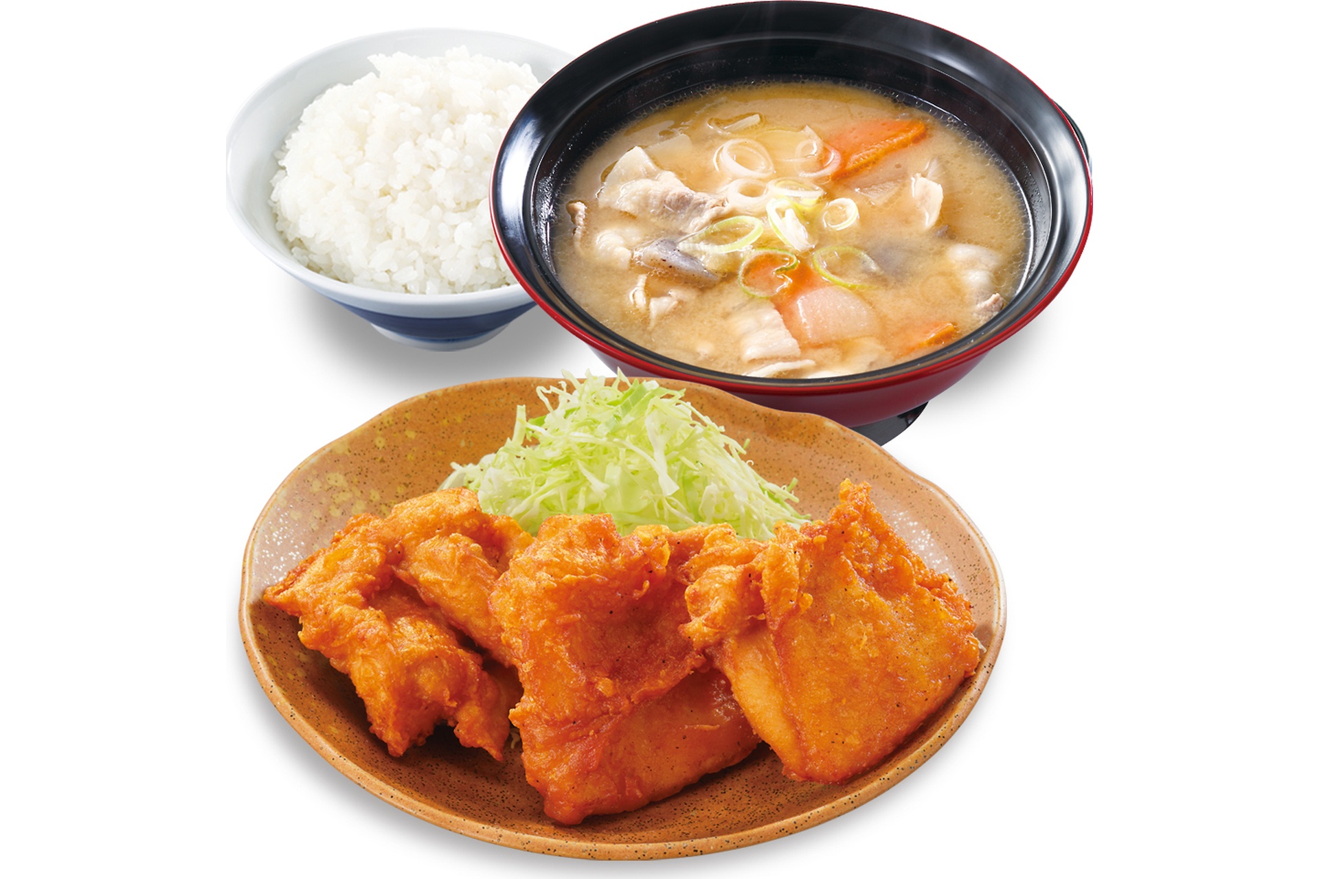 とん汁定食（から揚げ）