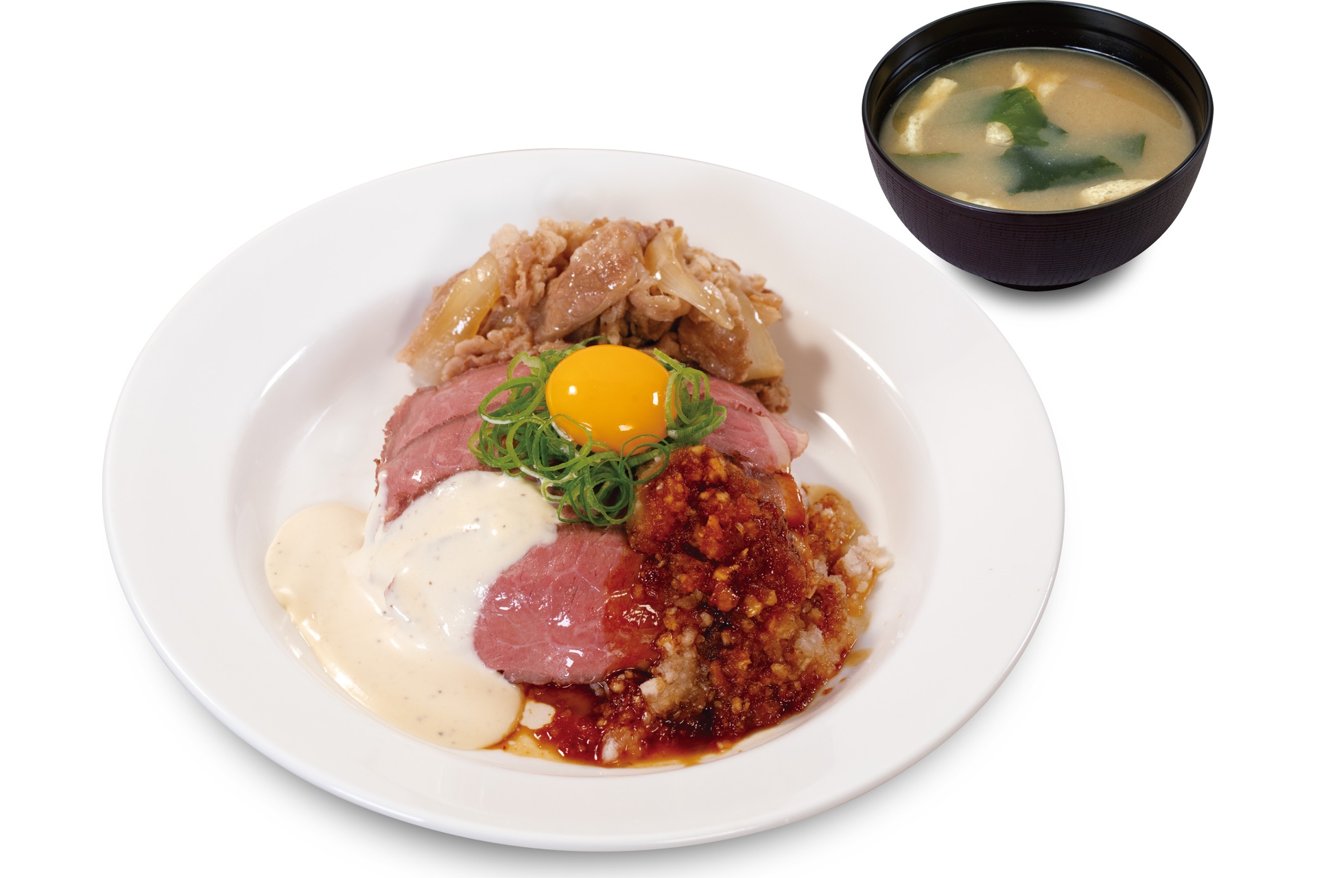 松屋オリジナルソースローストビーフ牛めし