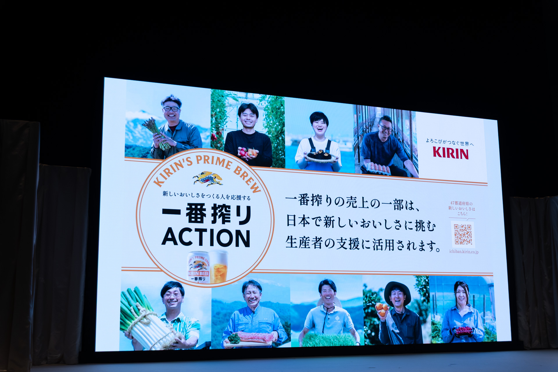 「一番搾りACTION」で生産者を支援する