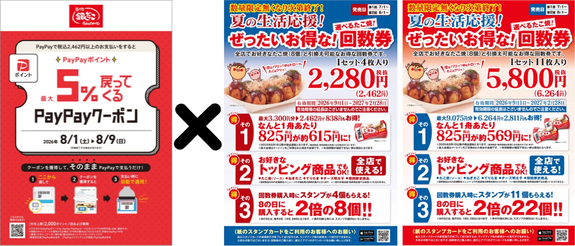 PayPayクーポンと組み合わせると、夏の回数券がお得