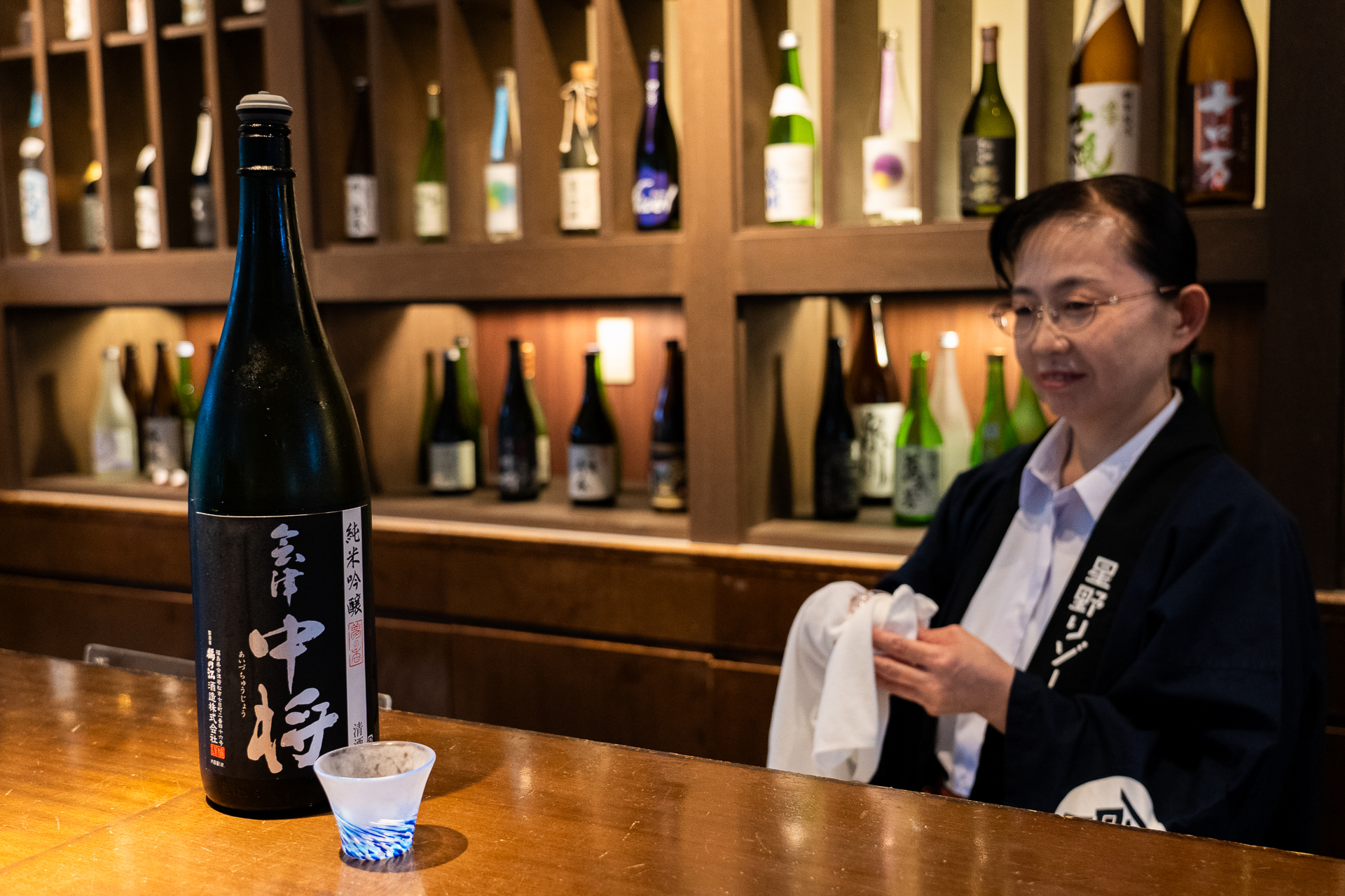 日本酒の魅力をたっぷり語ってくれた利き酒師の資格を持ったスタッフさん